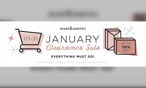 Mary & Martha January Clearance Sale